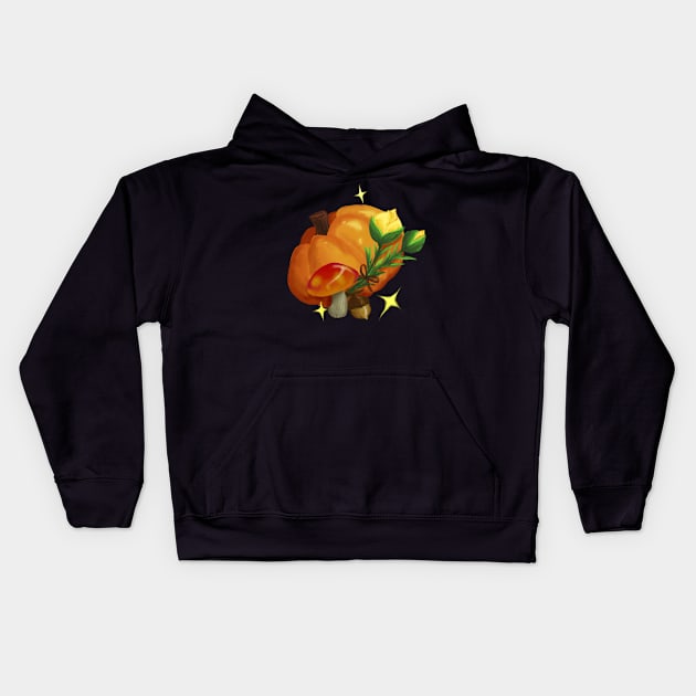 Cooking ingredients Kids Hoodie by KaijuCupcakes